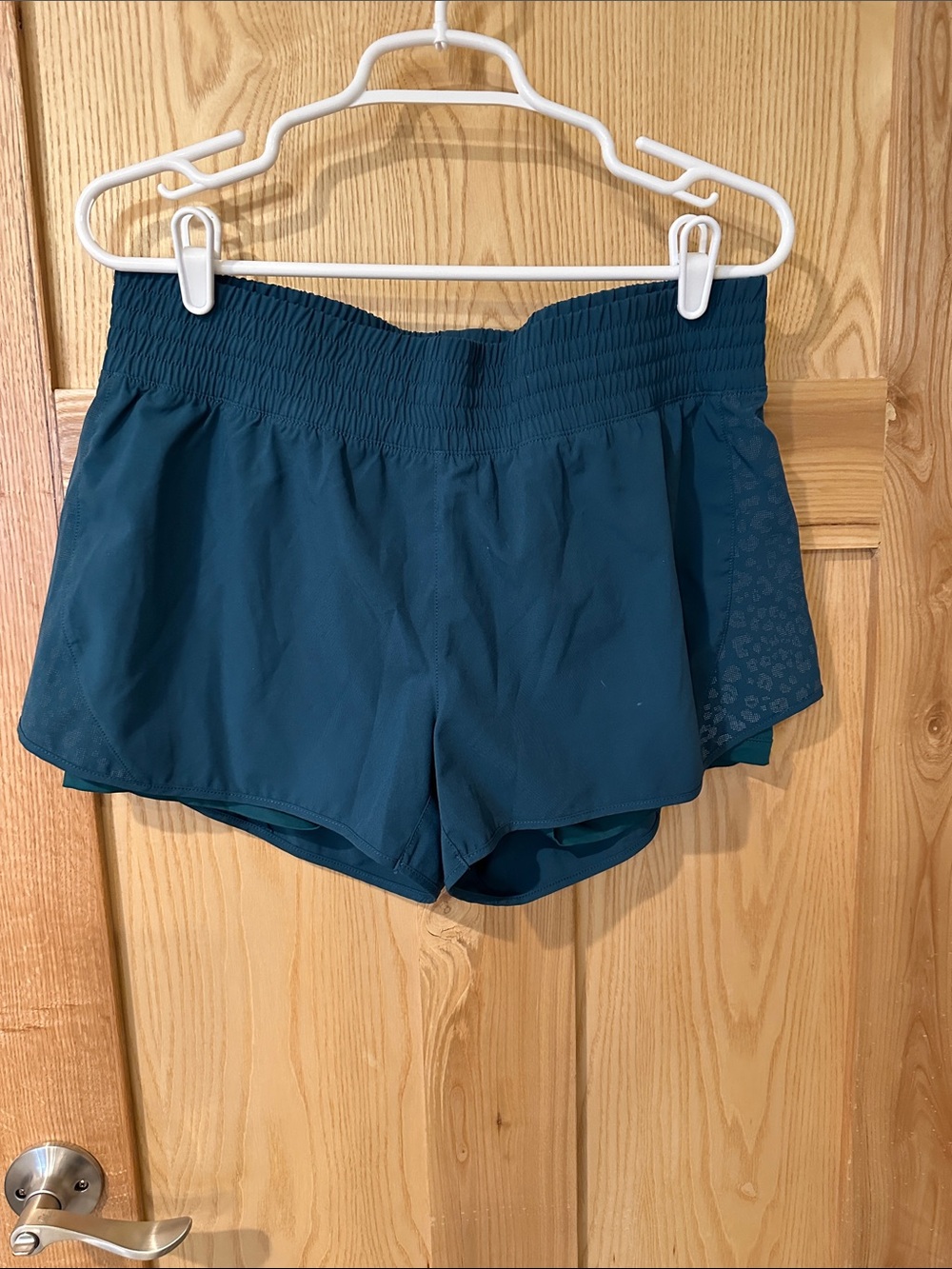 Mondetta Teal Athletic Running Shorts